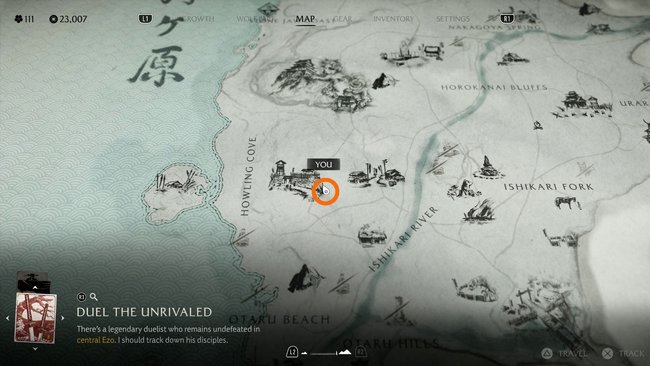 Fundort der "Gesang der Zikade"-Maske.