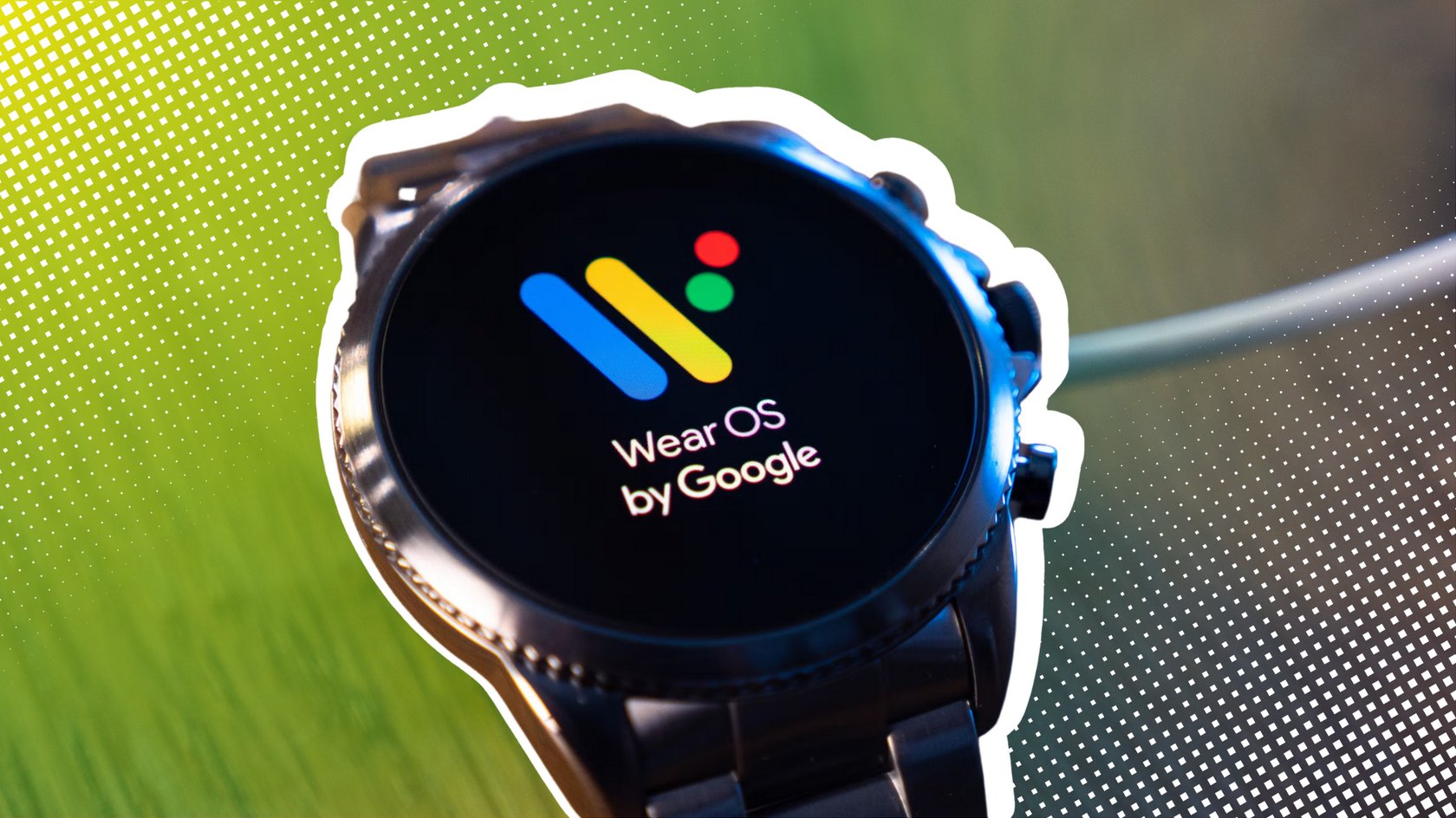 Eine Android-Smartwatch mit Wear OS.