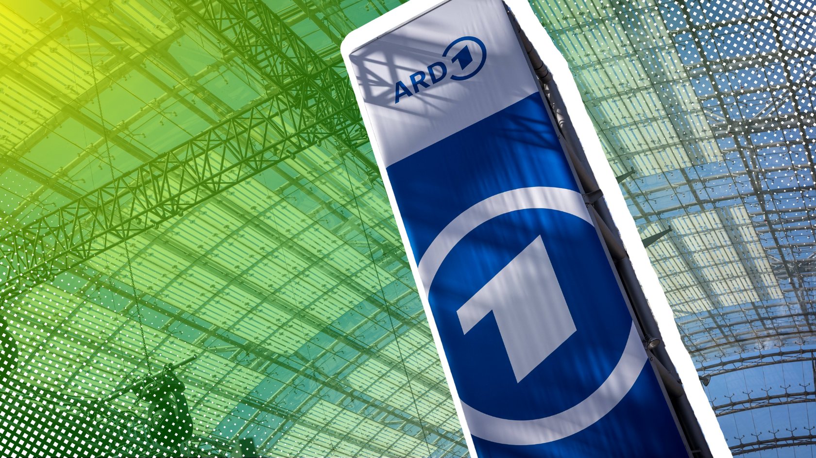 ARD-Logo auf der Leipziger Buchmesse 2025, bearbeitet