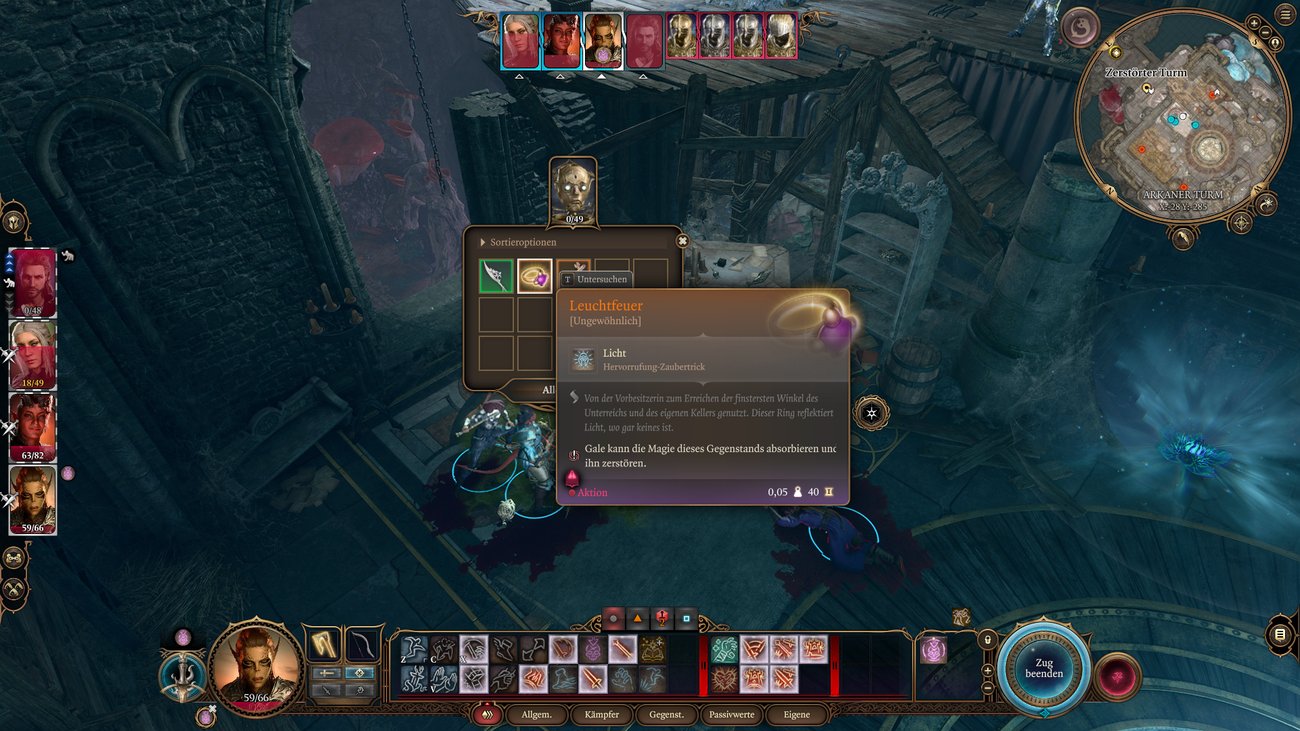 Baldur’s Gate 3 Zerstörter Turm und Keller im Unterreich finden