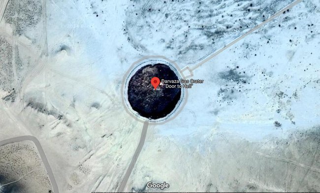 Das „Tor zur Hölle“ in der Wüste Karakum