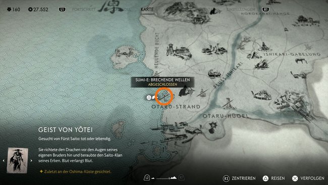 Fundort vom Sumi-e Brechende Wellen