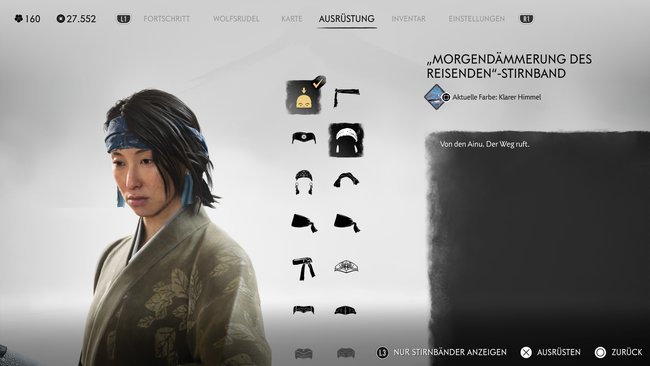 "Morgendämmerung des Reisenden"-Stirnband