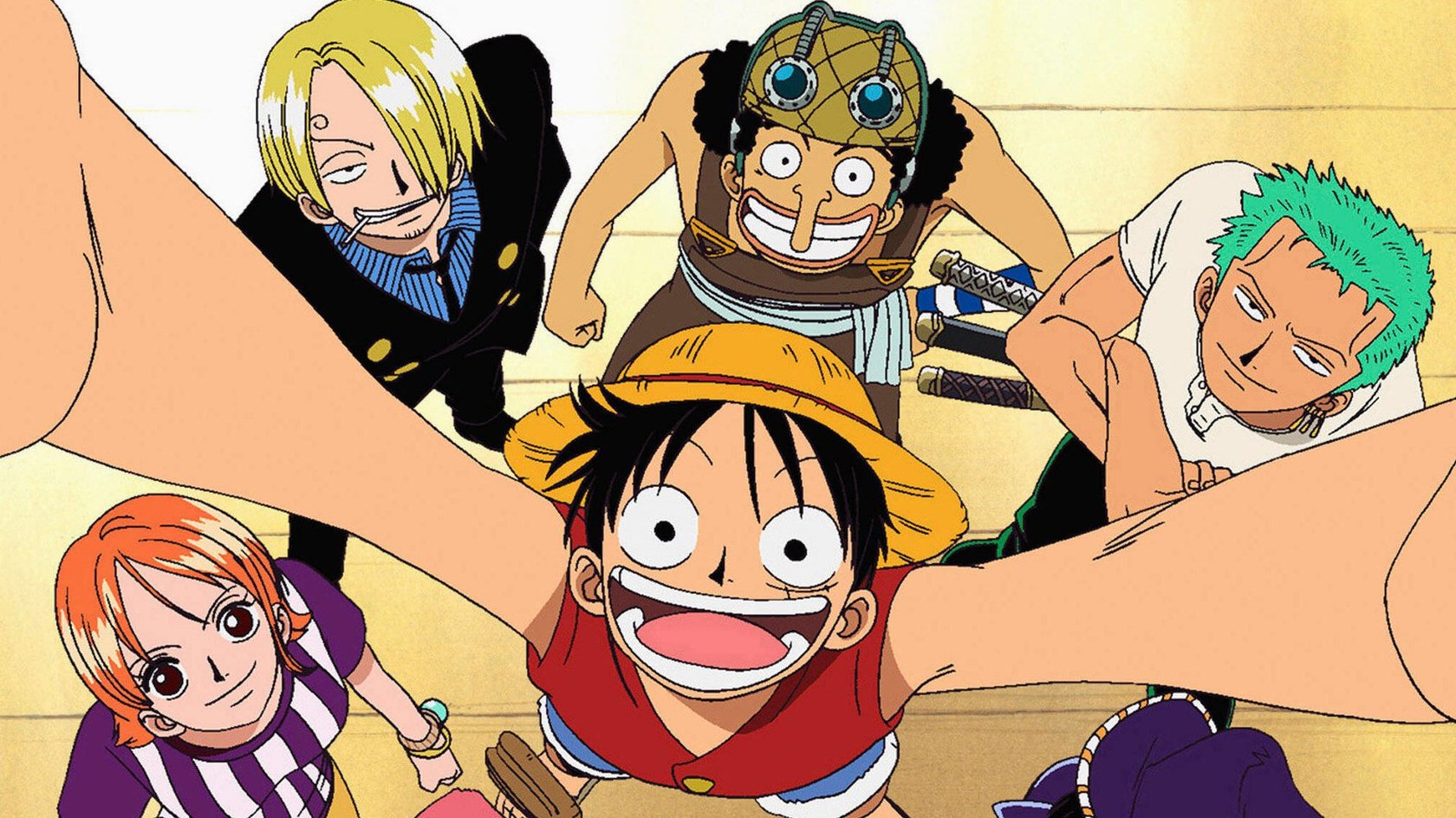 Monkey D. Ruffy und seine Strohhutbande.