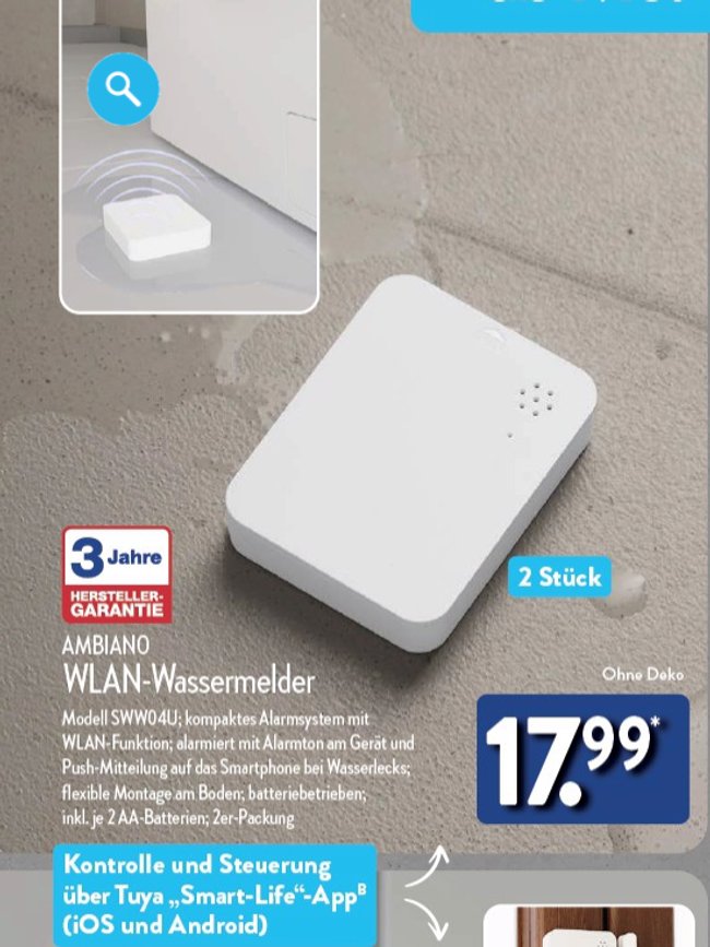 Ambinao-WLAN-Wassermelder-Aldi