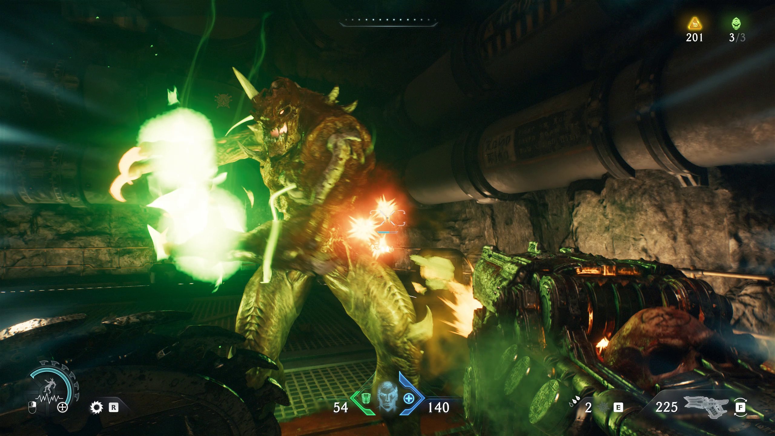 In Doom: The Dark Ages dreht sich alles um das Parieren grün gefärbter Angriffe.