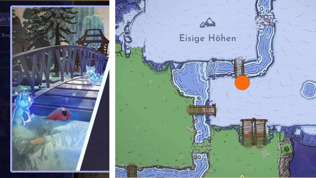 Fundort der ersten Erinnerung von Längst verlorene Liebe in Disney Dreamlight Valley auf der Karte