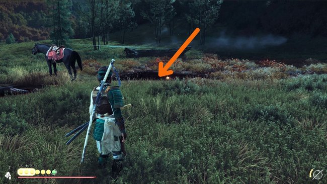 Fundort der "Feuer in der Dunkelheit"-Maske.