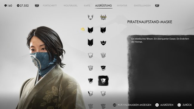 Piratenaufstand-Maske