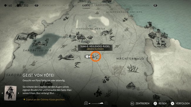 Fundort vom Sumi-e Heulendes Rudel