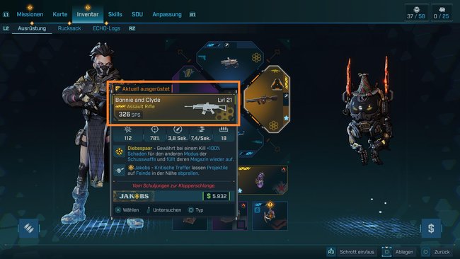 Das&#x20;Bild&#x20;zeigt&#x20;das&#x20;Inventar-Men&#x00FC;&#x20;aus&#x20;Borderlands&#x20;4.