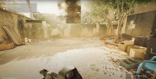 Das Bild zeigt den Fundort einer Marke in Battlefield 6.