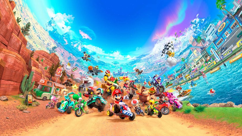 Artwork von Mario Kart World für Nintendo Switch 2