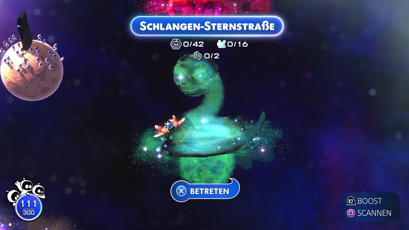 Astro Bot Schlangen sternstraße freigeschaltet