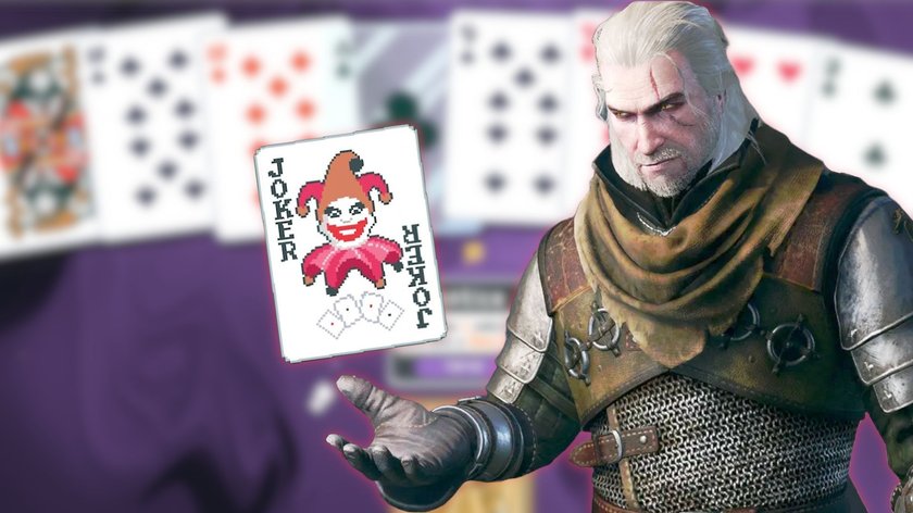 Geralt von Riva und ein Joker auch dem Kartenspiel Balatro