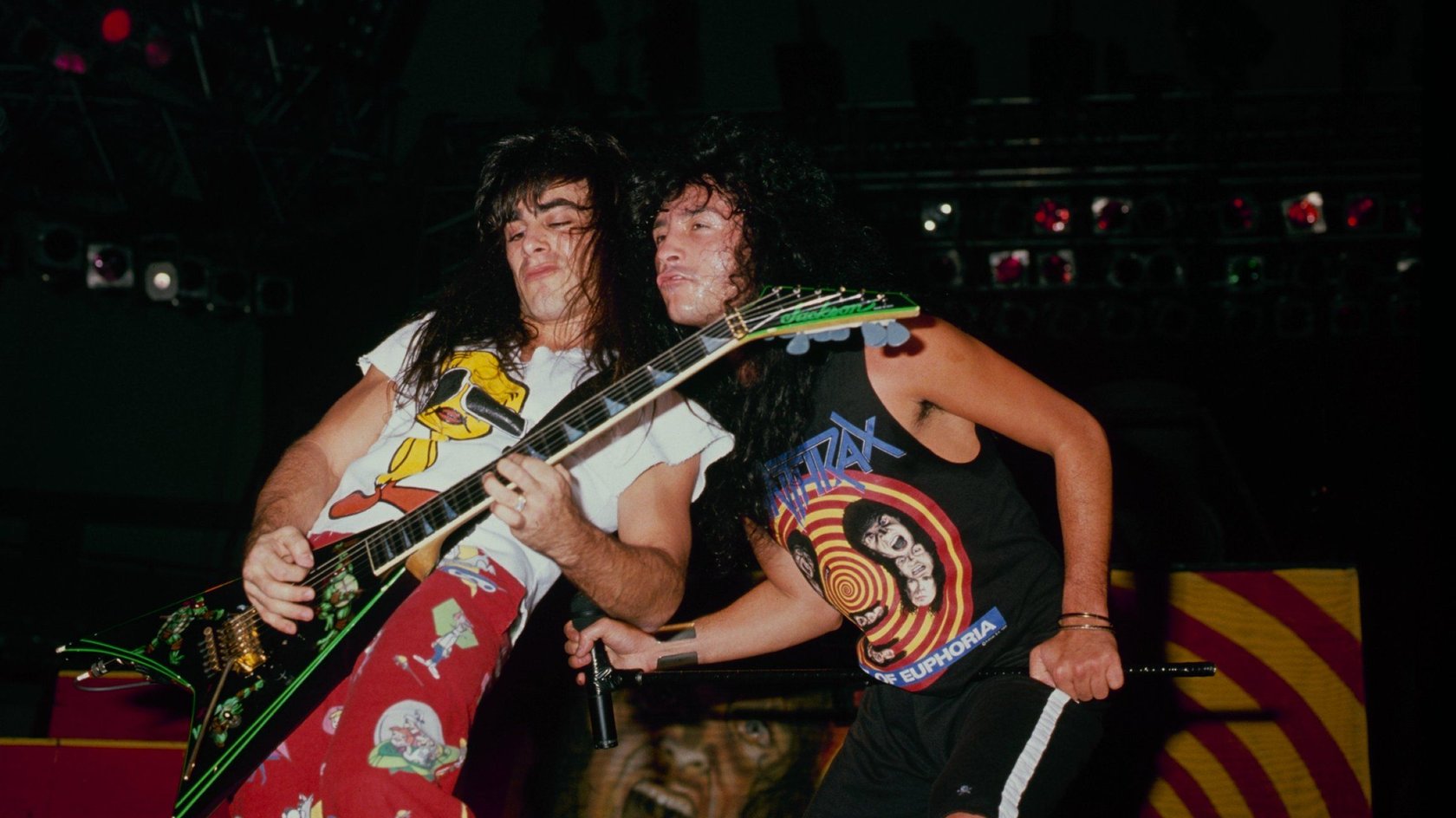 Die Thrash-Metal-Band Anthrax aus New York in ihren frühen Tagen.