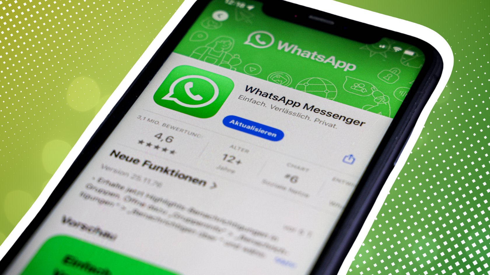 Apple App Store auf einem iPhone.