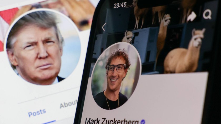 Donald Trump und Mark Zuckerberg