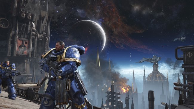 Szenerie aus Warhammer 40.000: Space Marine 2.