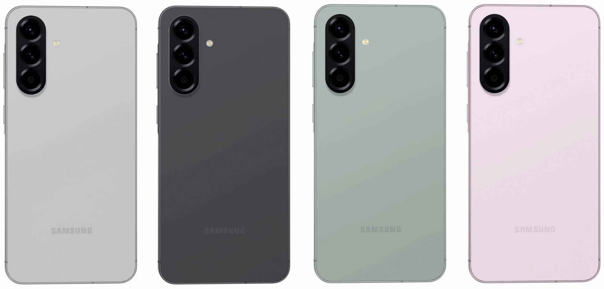 Das Samsung Galaxy A56 in vier Farben.