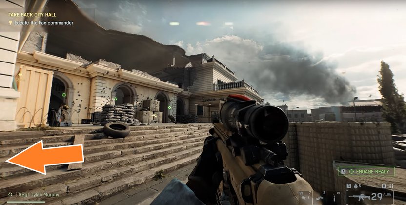 Das Bild zeigt den Fundort einer Erkennungsmarke in Battlefield 6.