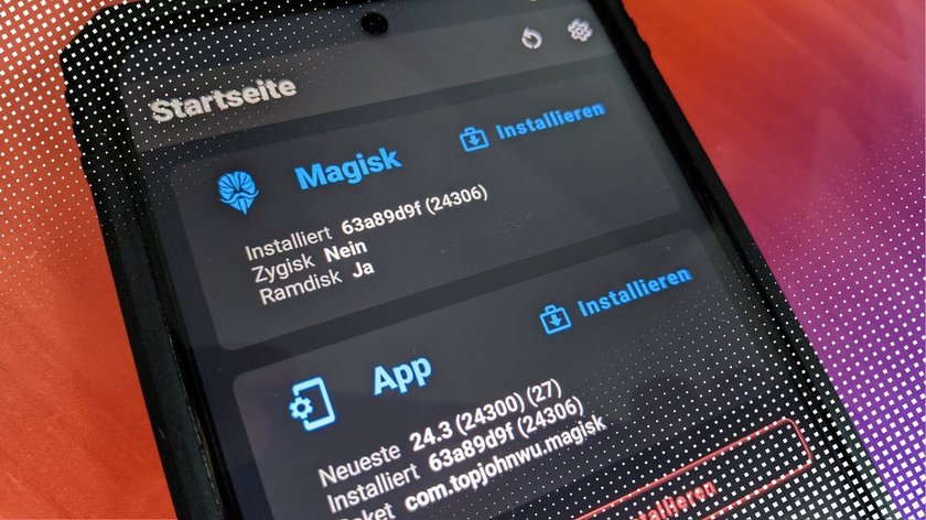 Die Magisk-App auf einem Android-Smartphone.