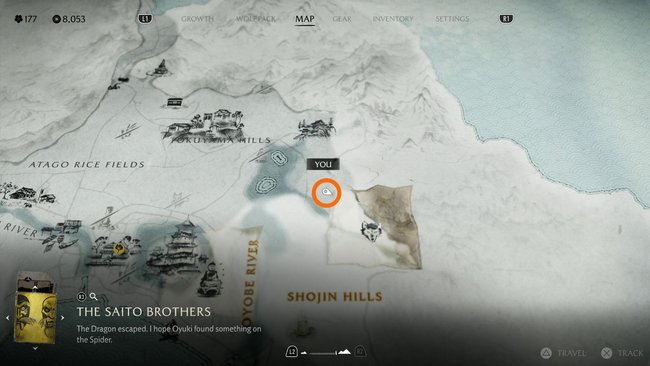 Fundort der "Yoteis Seufzer"-Maske.