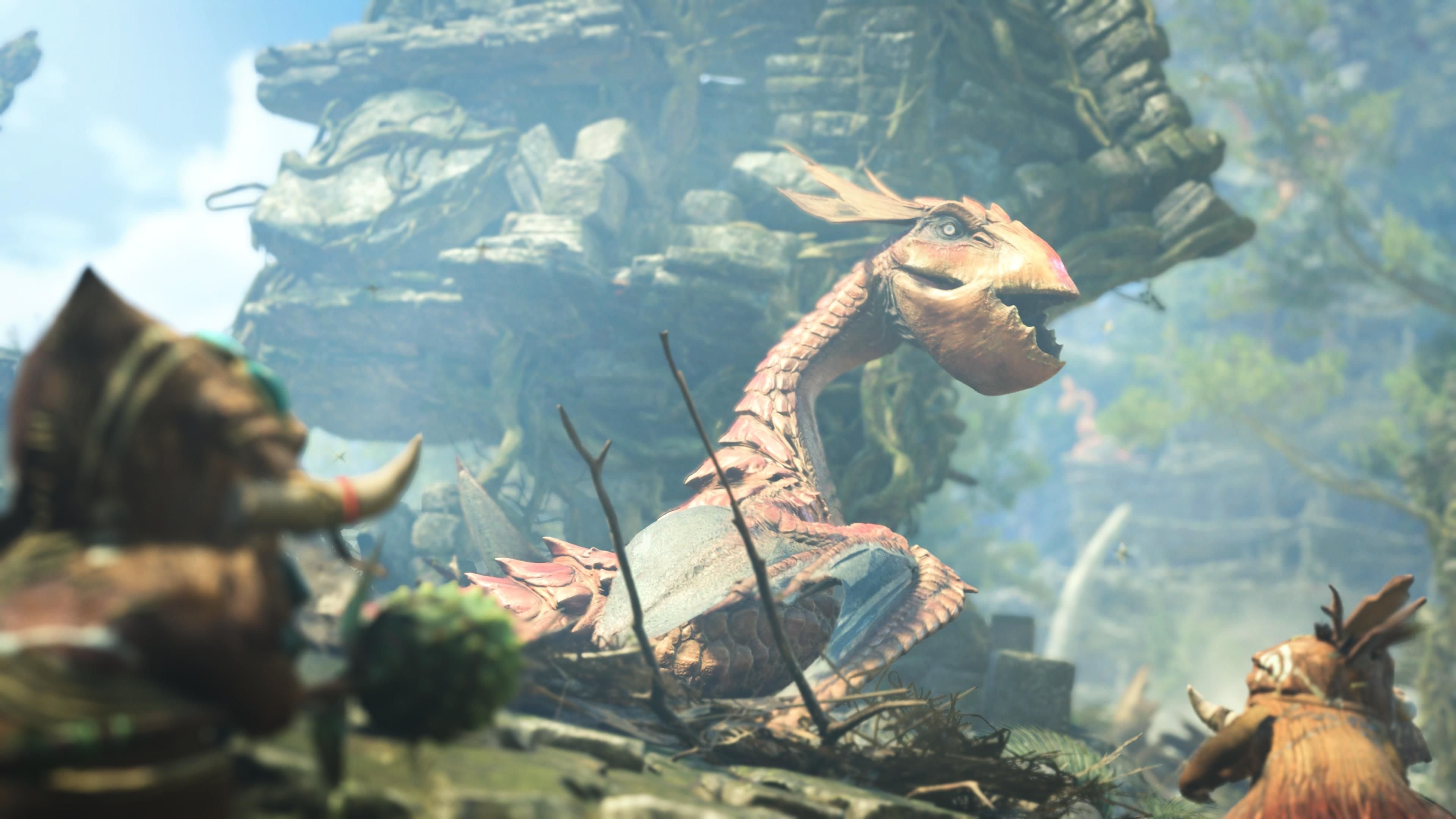 Yian Kut-Ku in Monster Hunter Wilds.