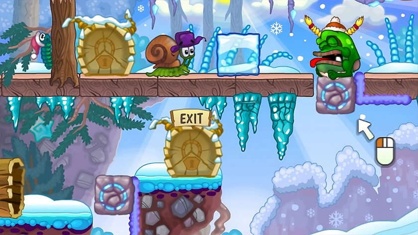 Screenshot des Spiels Snail Bob 6: Winter Story