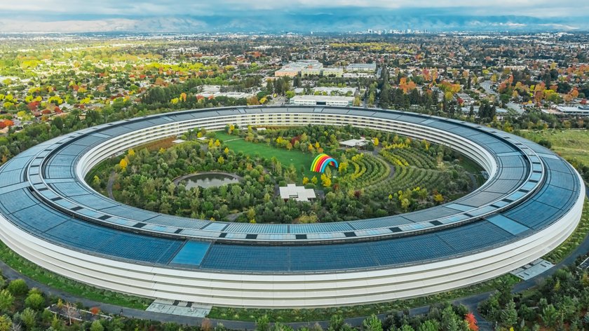 Die futuristische Apple-Zentrale in Cupertino