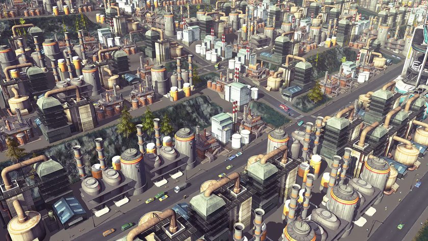 Ausschnitt aus City Skyline