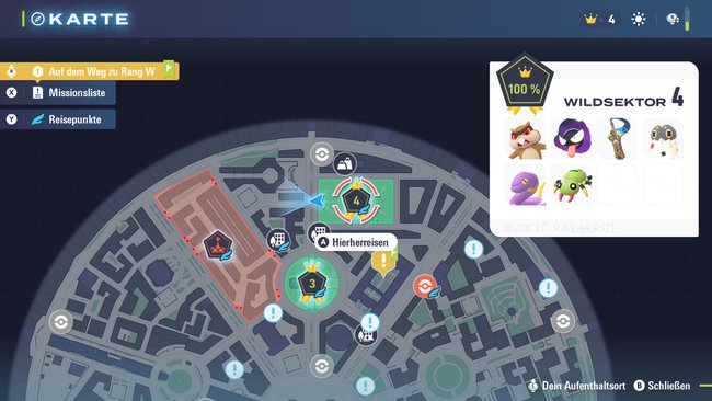 Standort von Wildsektor 4 und welche Pokémon ihr hier fangen könnt.