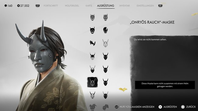 "Onryos Rauch"-Maske