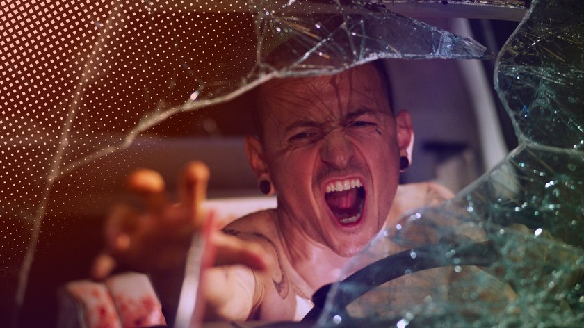 Chester Bennington in einer Szene in „Saw“