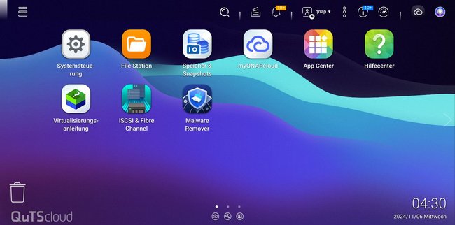 Ihr könnt die QNAP-Oberfläche vorher per Link ausprobieren.