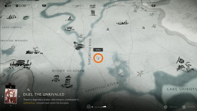 Fundort der "Yokai im Schnee"-Maske.