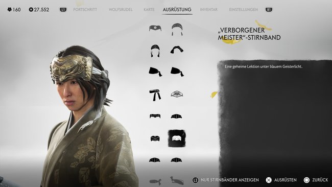 "Verborgener Meister"-Stirnband