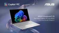 Premiere für Copilot+ PC:  ASUS stellt sein erstes Notebook mit AI-Begleiter vor