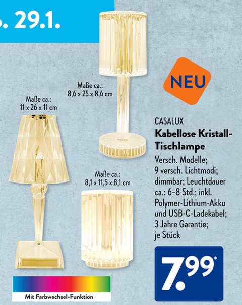 Heute fr 7,99 Euro: Diese Lampe von Aldi zieht alle Blicke auf sich