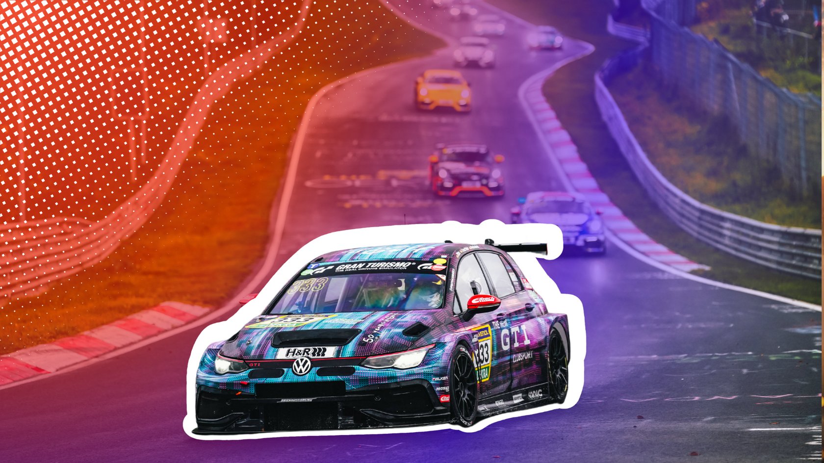 VW Golf GTI Clubsport 24h der Gruppe C bei der 55. Adenauer ADAC Rundstrecken-Trophy, Nürburgring-Nordschleife 2024