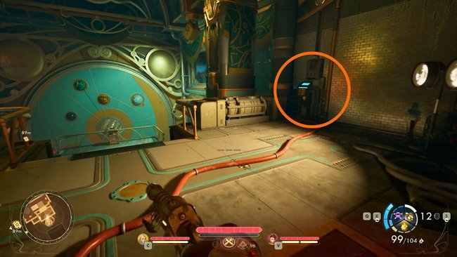 An dieser Stelle im Observatorium könnt ihr den Code eingeben.