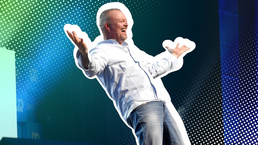 Stefan Raab auf der Bühne.