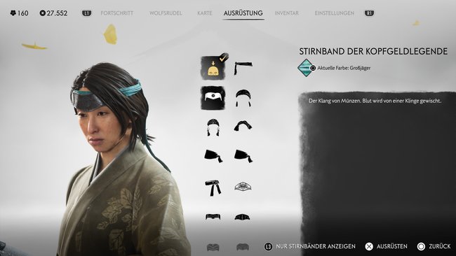 Stirnband der Kopfgeldlegende