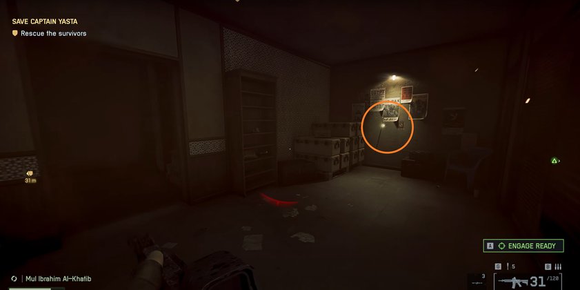 Das Bild zeigt den Fundort einer Marke in Battlefield 6.