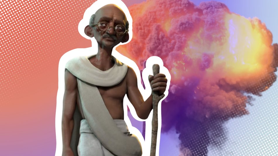 Gandhi liebt Atomwaffen? Der 30 Jahre alte Gaming-Mythos war die ganze Zeit frei erfunden