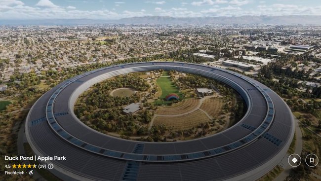 Apple Spaceship im Silicon Valley