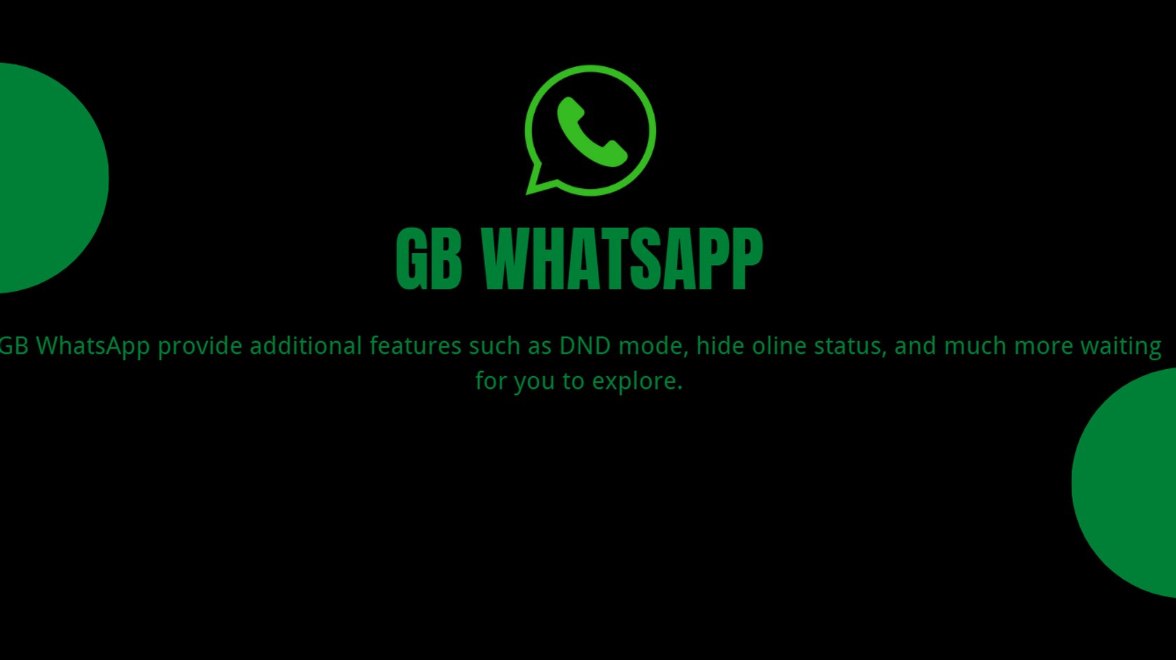 Screenshot eines GB-WhatsApp-Logos, das auf mehreren verschiedenen Domains zu finden ist.
