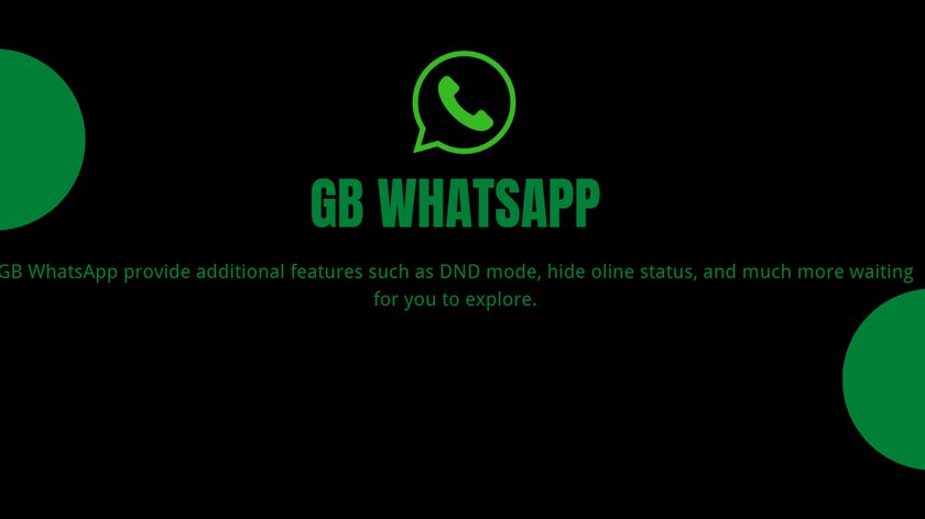 Screenshot eines GB-WhatsApp-Logos, das auf mehreren verschiedenen Domains zu finden ist.