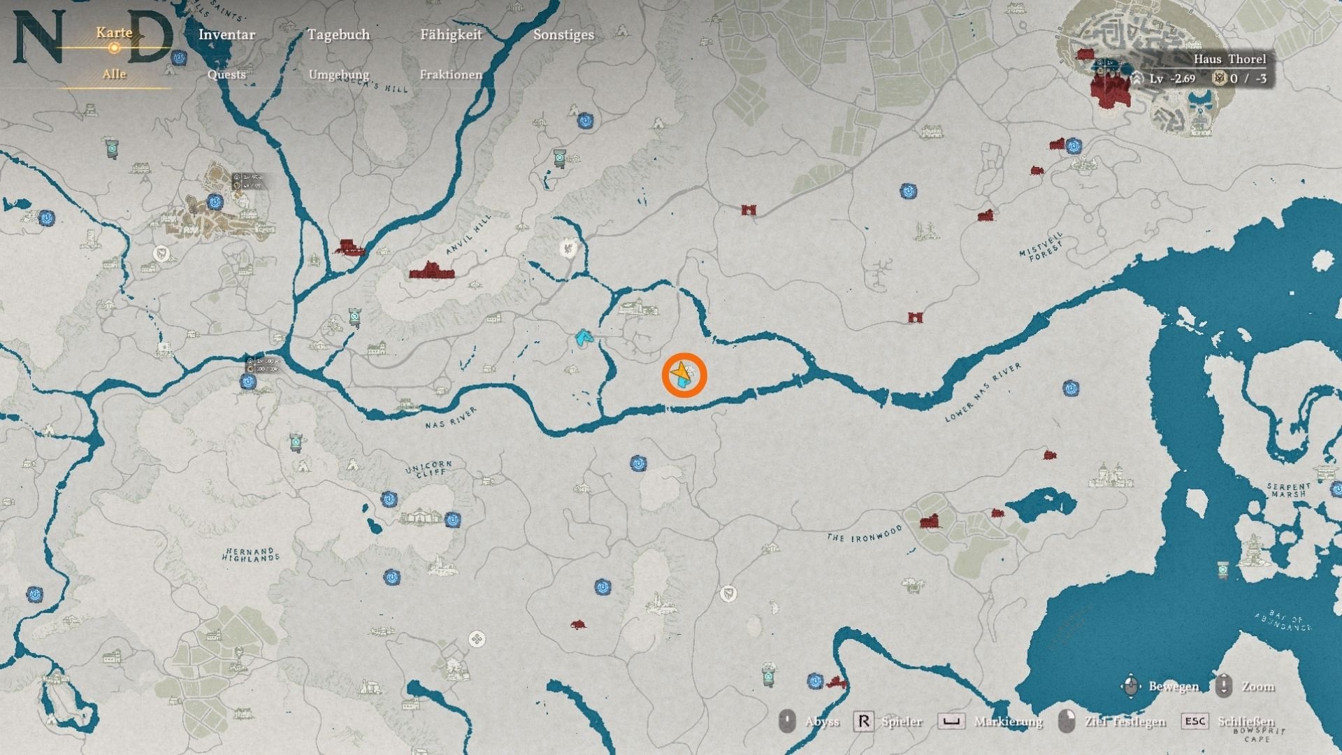 Location of the puzzle in the Halssius estuary.