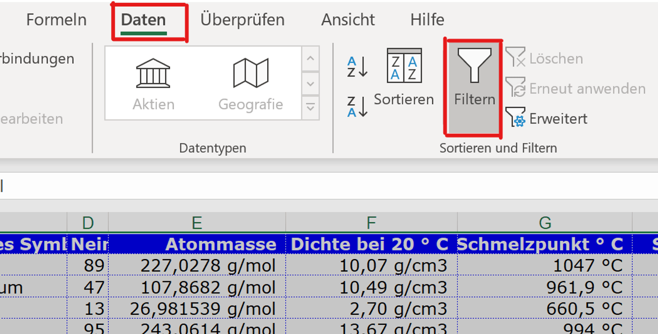 In Excel Filter setzen So filtert ihr eure Tabelle